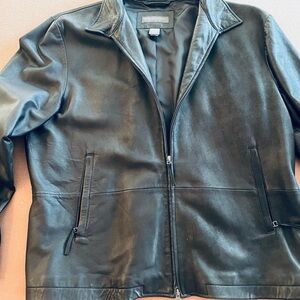 Banana Republic Dark Leather Jacket